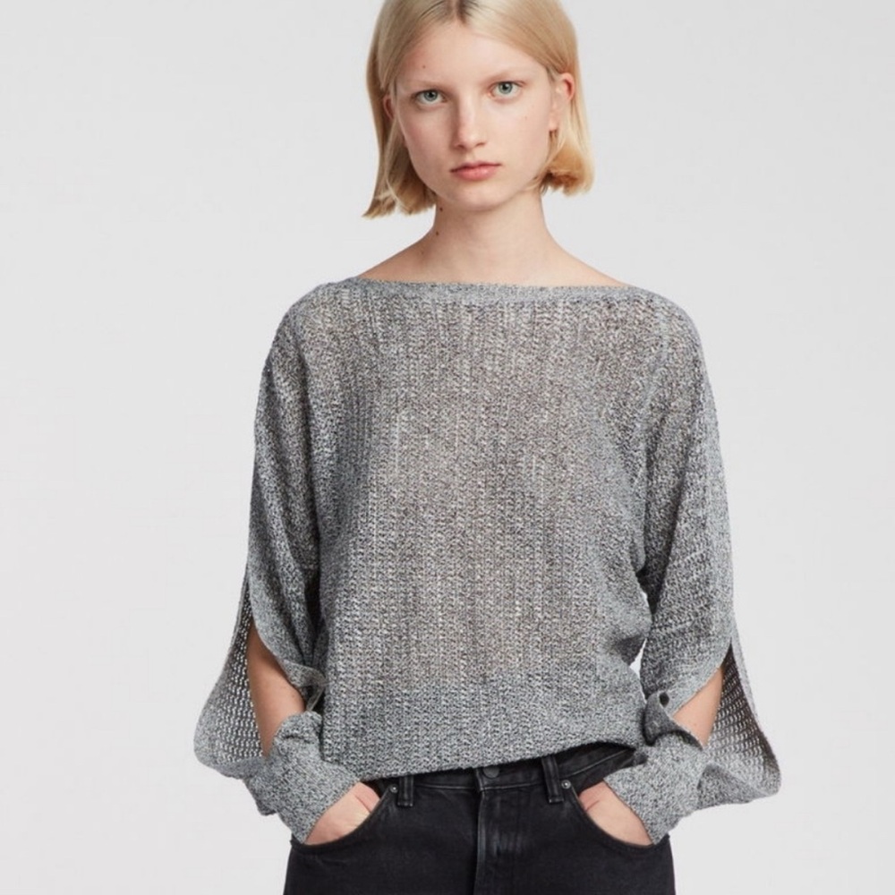 All Saints Elle Open Sleeve Knit Top
